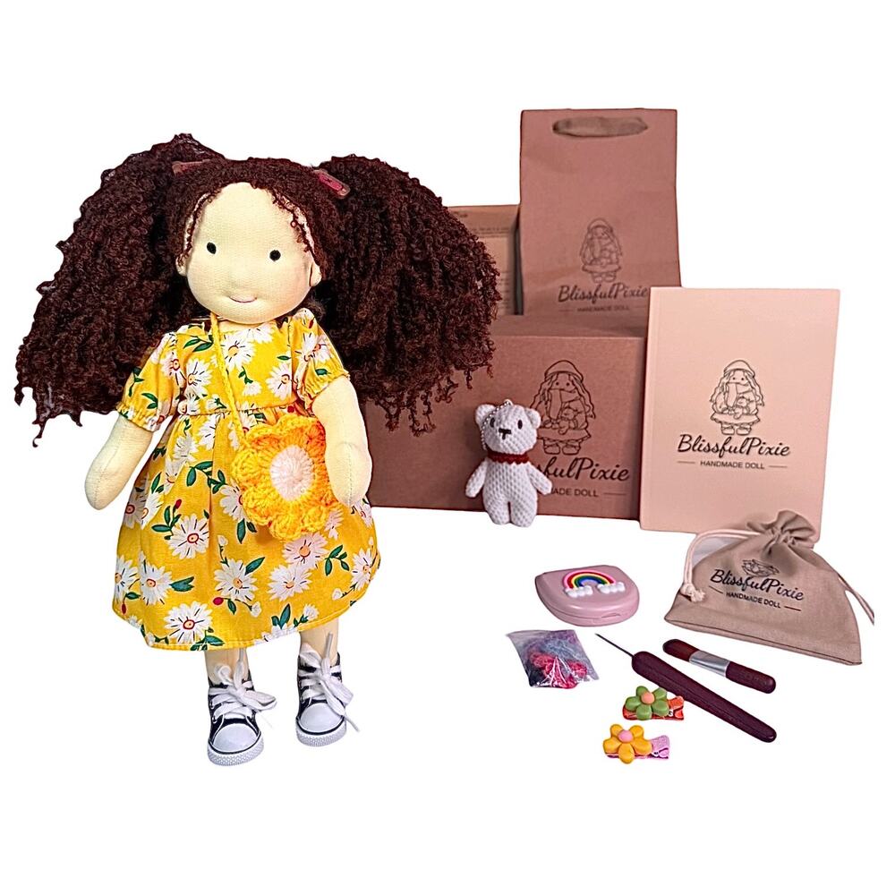 BlissfulPixie Waldorf Doll Isabella Dagmar Outfit Handmade Cloth Ragdoll New Box